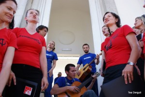 Otvoritev srbske razstave; Proba in Kombinat